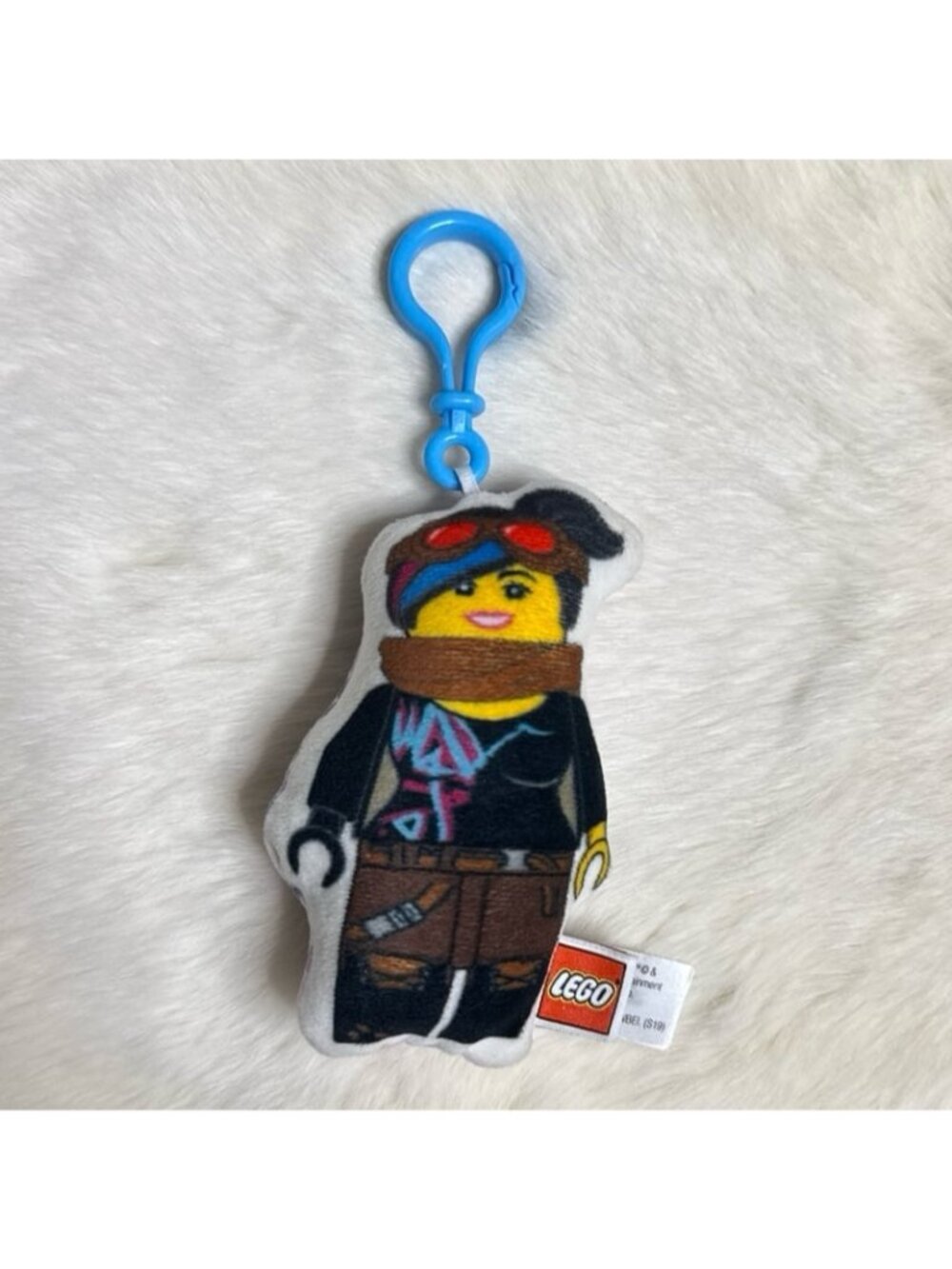 The LEGO Movie plush key chain Lego Lucy Keychain Backpack Clip NWOT
